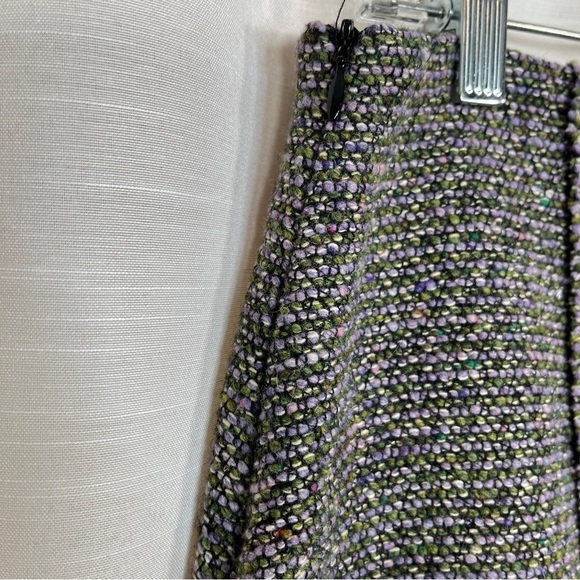 Tribal tweed pencil skirt with a front zipper slit - Picture 5 of 8